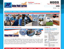 Tablet Screenshot of globalmailexp.com
